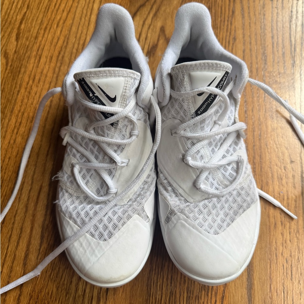 Nike White HyperSpeed Court volleyball shoes